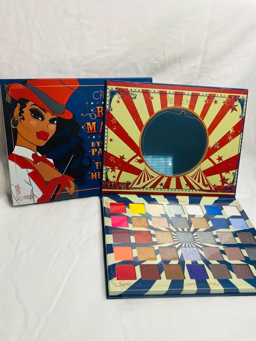 Beauty Creations REMI Circus Clown Eyeshadow Palette -beige, Blue, Red